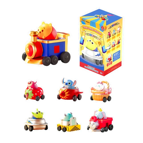MINISO Disney Blind Box Tsum Tsum Parade Series Figures Collectible Box Winnie The Pooh, Stitch, Lotso Vinyl Plush Model Surprise Box Random Design Mystery Toy for Home Decor Birthday Gifts
