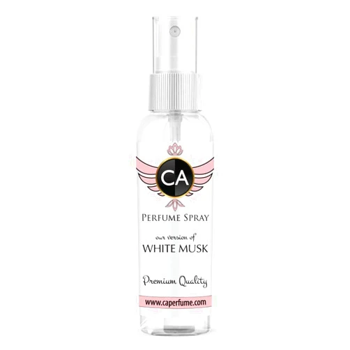 CA Perfume Eco Refill Impression of White Musk For Women Fragrance Concentrated Long Lasting Eau de Parfum Spray Refillable Glass Atomizer Bottle 2 Fl Oz/60ml-X1