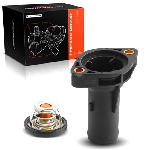 A-Premium Engine Coolant Thermostat Housing Assembly Compatible with Dodge Grand Caravan 2008-2010, Journey 2009-2010, Avenger 2008-2010, Nitro 2007-2011 & Chrysler Town & Country, Pacifica, Sebring