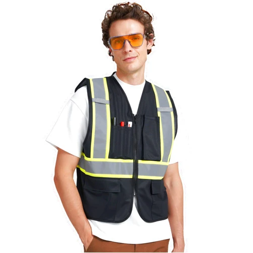 AK A-KSAFETY A-KSAFETY High Visibility Safety Vest for Men Women with Pockets and Zipper