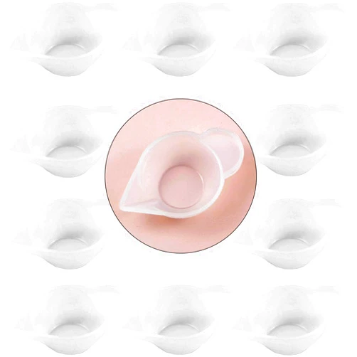 AUEAR, 10 Pack Silicone Mold Cup Dispenser Mini Measuring Mixing for DIY Jewelry Making Epoxy Resin Craft