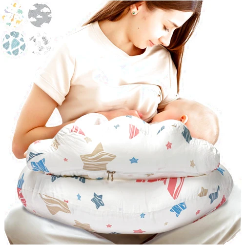 PILLANI Nursing Pillow for Breastfeeding & Bottle Feeding, Original Breast Feeding Pillow for Mom & Baby Support, Removable Cotton Cover, Adjustable Waist Strap, Baby Girl Boy Essentials Must Haves