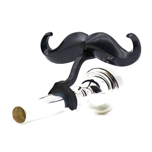 Brasstache Clip-on Mustache for Brass Mouthpiece, Gift Accessory for Trumpet, Trombone, Tuba, French Horn, Baritone, Euphonium Players (Trumpet)