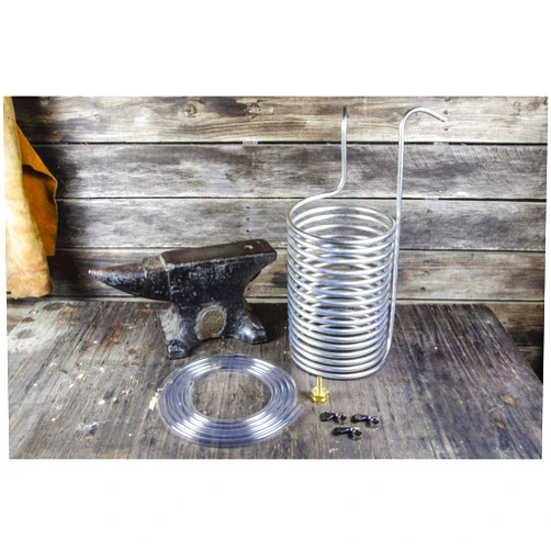 ANVIL IMMERSION CHILLER Stainless Steel Wort Chiller with Hose and Fittings