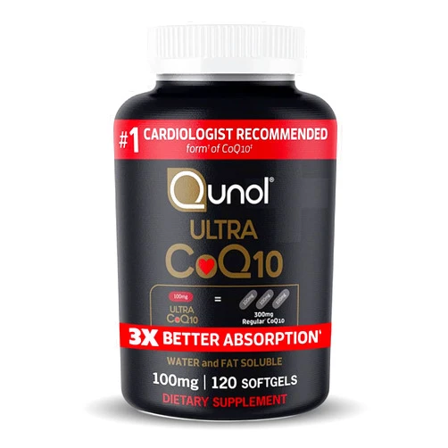 Qunol CoQ10 100mg Softgels, Ultra CoQ10 100mg, 3x Better Absorption, Antioxidant for Heart Health & Energy Production, Coenzyme Q10 Vitamins and Supplements, 4 Month Supply, 120 Count