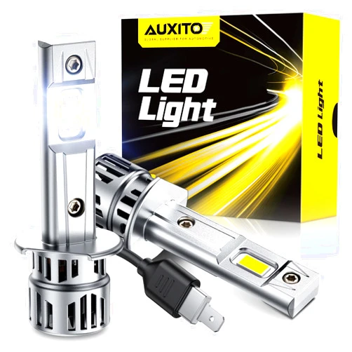AUXITO H1 Bulbs, 80000 Lumen Brightness, 6500K Ultra White, Precision 1:1 Mini Design, Simple Plug Play Installation, Stable Illumination, 99% Vehicles Supported, Pack of 2