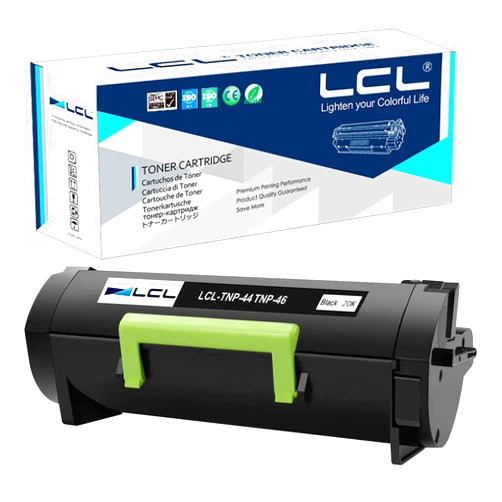 LCL Compatible Toner Cartridge Replacement for Konica Minolta TNP44 TNP-44 TNP46 TNP-46 A6VK01F A6VK01W 20000Pages Bizhub 4050 4750 (1-Pack Black)