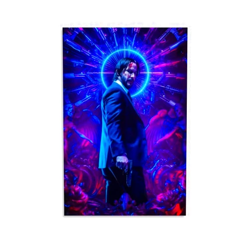 LXHSTOREFA John Movie Wick Poster for Bedroom Aesthetic Canvas Art Wall Decor 12x18inch(30x45cm), Unframe-style-11