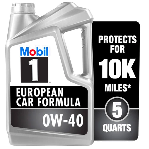 Mobil 1 FS European Car Formula Full Synthetic Motor Oil 0W-40, 5 Quart