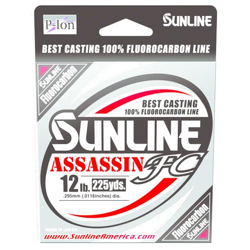 Sunline 63042306 4594-0112 Assassin FC 15Lb Fishing Equipment, 15 lb