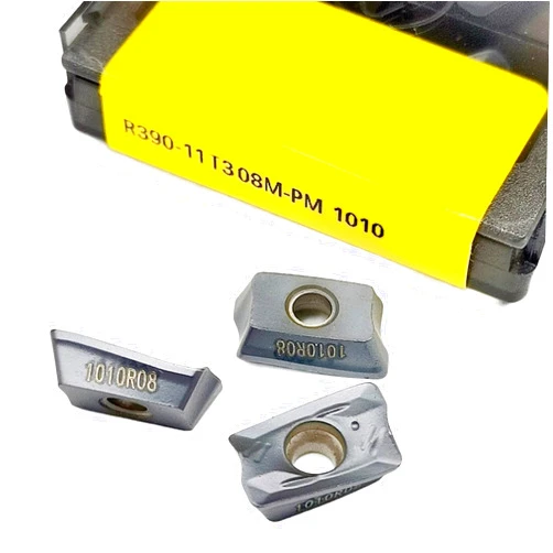 KUAOXK Indexable Lathe Carbide Insert 10pcs R390-11T308M-PM 1010 1025 1030 1130 4240 Cermet Carbide CNC Lathe Metal Cutting Turning Tool(R390-11T308M-PM 1010)