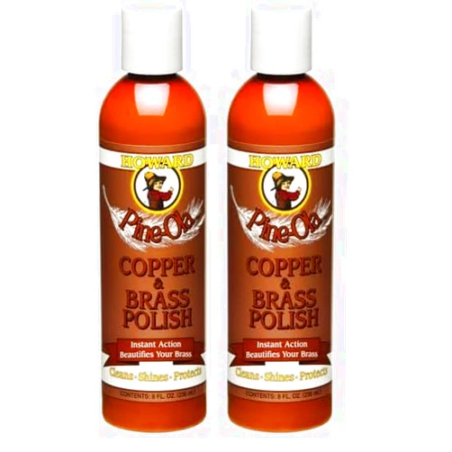 Howard Products Howard CB0008 Pine-Ola Copper and Brass Polish, 8-Ounce (Pack of 2)