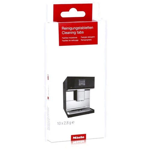 Miele Original Cleaning Tablets for Coffee Machines, Removes Oil and Residue, 10 Tablets