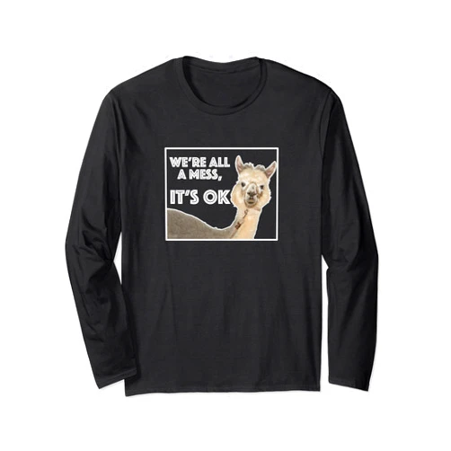 Amy Lyle We're All A Mess, It's OK long-sleeved t-shirt