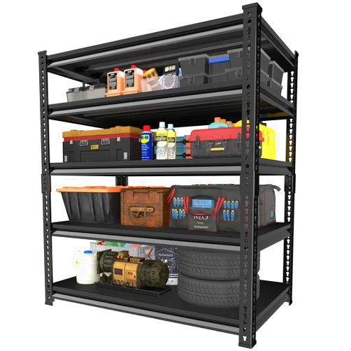 Huhaneon Metal Garage Shelving for Storage - 48'' W 3,000 Lbs Heavy Duty 5 Tier Utility Shelves Freestanding - Adjustable Rack Units for Basement Pantry Kitchen - 48