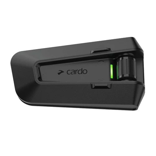 CARDO PACKTALK PRO Motorcycle Helmet Communication System Intercom, Crash Detection, Auto On/Off, Air Mount, 45mm Speakers