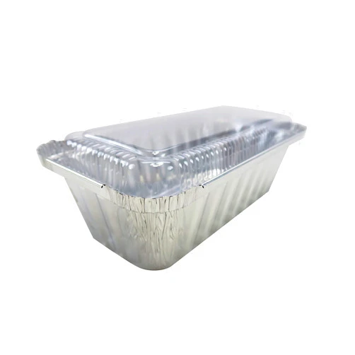 KitchenDance.com KitchenDance Colored 2lb. Disposable Loaf Pans - Foil Loaf Pans for Baking Breads, Cakes, Cobblers and More - Oven and Freezer Safe - Secure Plastic Lids for Storage and Transport - 1850 (25, Silver)