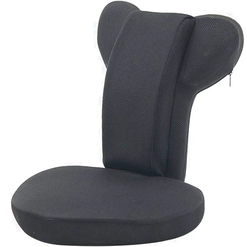 Souleden Adjustable Floor Chair with Back Support Gaming Chair Rocker with Removable Cover Folding Lazy Sofa Bed Tatami Lounger Chair for Reading Games Meditating TV Watching Bench Bleachers Black