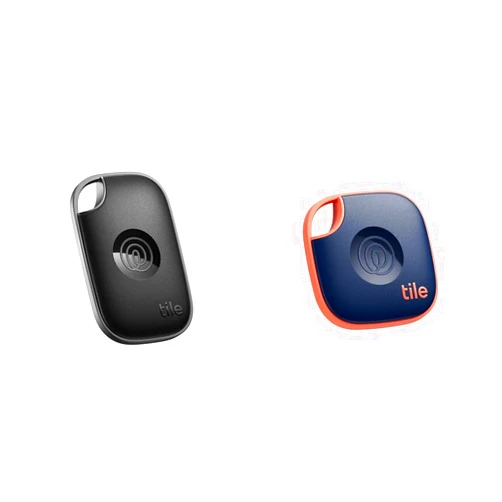 Tile by Life360 Pro (2024) – Potente paquete de rastreador Bluetooth, localizador de llaves y de objetos para llaves, bolsas y más, Negro + Naranja
