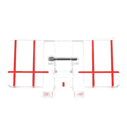 TISEKER Clear Top-Load Border Guide Presser Foot Fits for All Low Shank Snap-On Singer, Brother, Babylock, Euro-Pro, Simplicity, White, Janome, Kenmore, Juki, New Home and More Sewing Machines