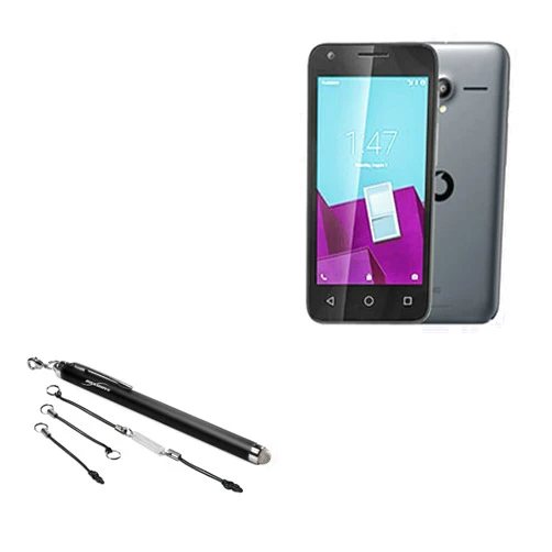 BoxWave Stylus Pen Compatible with Vodafone Smart Speed 6 - EverTouch Capacitive Stylus, Fiber Tip Capacitive Stylus Pen for Vodafone Smart Speed 6 - Jet Black