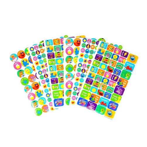 Sesame Street 400+ Fun & Reward Sticker Book | 6 Sheets | Incentive Stickers for Kids | Great for Teachers, Parents, or Caregivers | Incentives, Crafts and Scrapbooking | by Leap Year Publishing
