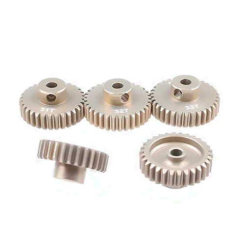 PYFORE 3pcs M0.6 3.175mm 13T 15T 17T 18T 20T 22T 24T 28T 30T 33T Aluminum Alloy Metal Pinion Motor Gear for 1/10 Rc Model (19T-21T-23T)