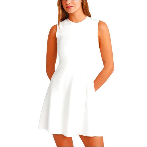 MINSURE Women Summer Sleeveless Mini Dress Slim A-Line Skater Dress Cocktail Club Party Little Short Dresses