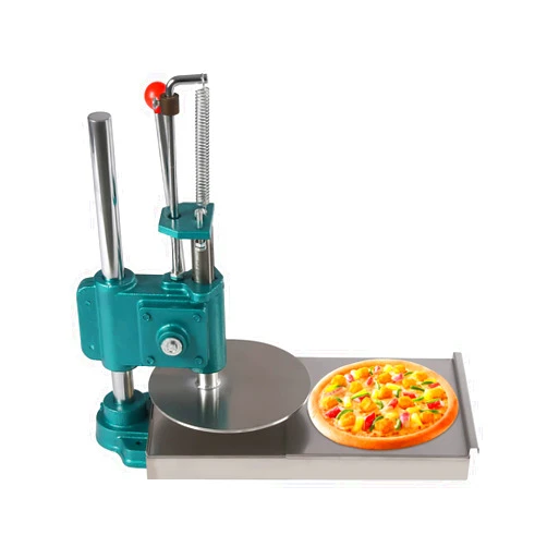 TianQinLang Manual Dough Press Machine Stainless Steel Dough Pizza Presser Large Press Plate Dough Flattening Machine for Pies Pizza Pastry Bread Maker, Home Commercial Use, Thickness Adjustable (9.5in)