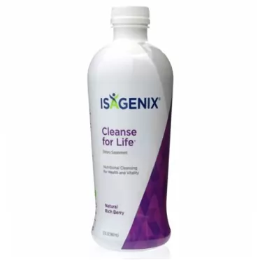 Isagenix Cleanse for Life - Detox Cleanse Drink with Vitamin B12, Niacin and Vitamin B6 for Overall Wellness - 32-Ounce Bottle (Natural Rich Berry Flavor), Packaging May Vary