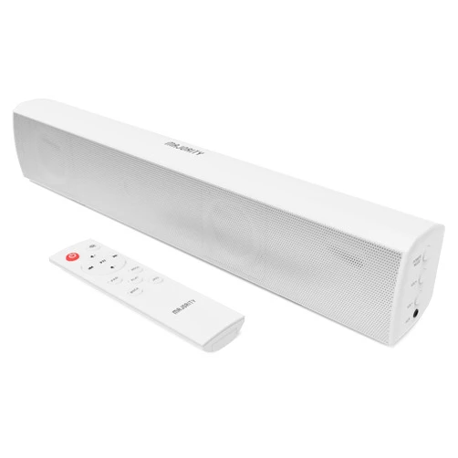 Majority Sound Bar for Smart TV, 50 Watts, 2.0 Bluetooth TV Sound Bar, 15 Inch Home Audio Sound Bars, Small Soundbar for TV and PC | AUX, RCA, Optical, USB (White)