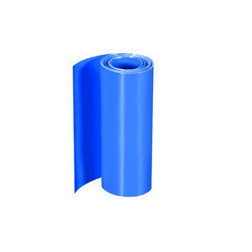 uxcell PVC Heat Shrink Tube 125mm Flat Width Wrap for Dual Layer 18650 2 Meter Blue