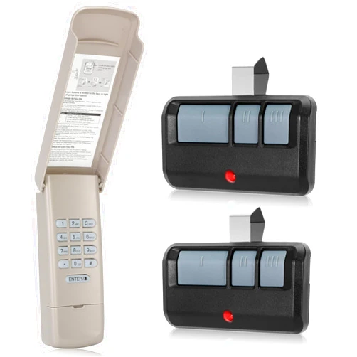 Pevxou 893LM 893Max for Liftmaster Chamberlain Craftsman Garage Door Opener Keypad with Garage Door Opener Remote, Compatible with Liftmaster Craftsman Chamberlain Garage Door Opener (Yellow Learn Button)
