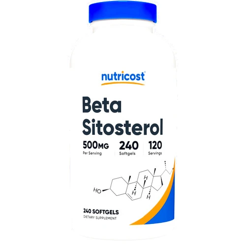 Nutricost Beta Sitosterol 240 Softgels, 500mg - GMO Free, Gluten Free Supplement, 120 Servings