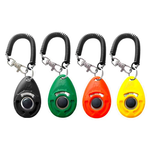 HoAoOo Pet Training Clicker with Wrist Strap - Dog Training Clickers 4 Color