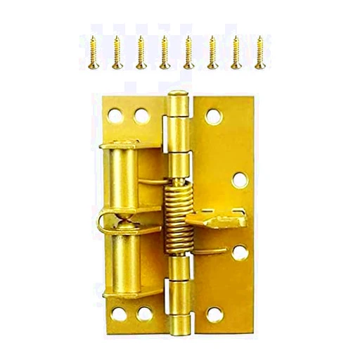 IGSY Multifunctional Spring Positioning Hinge Door Closer, Automatic Door Closer, Automatic Self-Closing Door Hinges for Garage, Front Door, Back Door (A,1PCS)