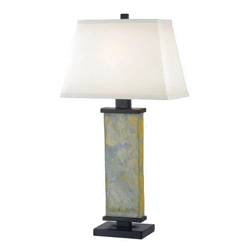 Kenroy Home 21037SL Hanover Table Lamps, 29 Inch Height, 15 Inch Width, 9.5 Inch Depth, Natural Slate