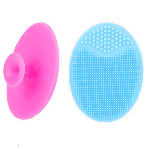 Luckyiren Face Scrubber,2 Pack Soft Silicone Scrubbies Facial Cleansing Pad Face Exfoliator Face Scrub Face Brush Silicone Scrubby for Massage Pore Cleansing Blackhead Removing Exfoliating,Cool Gift for Girl