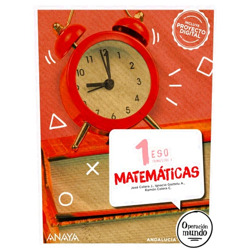 José Colera Jiménez,Ignacio Gaztelu Albero,Ramón Colera Cañas Matemáticas 1. Trimestres