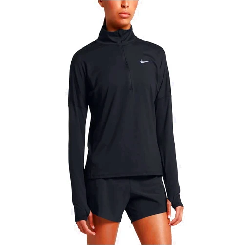 Nike Women's Dri-Fit Element Long Sleeve Running Top (Small, Black)