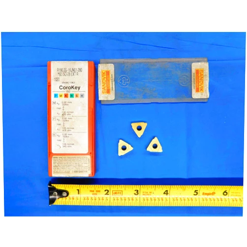 M & J Tooling LLC 3pcs SANDVIK COROMANT R166.0G-16UN01-280 1020 TiN Carbide Threading Inserts - BR4931TBB1