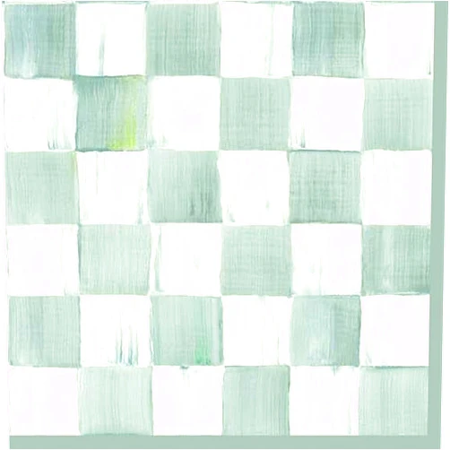 MACKENZIE-CHILDS Cocktail Paper Napkins, Stylish Paper Cocktail Napkins for Parties and More, Gray-and-White Sterling Check