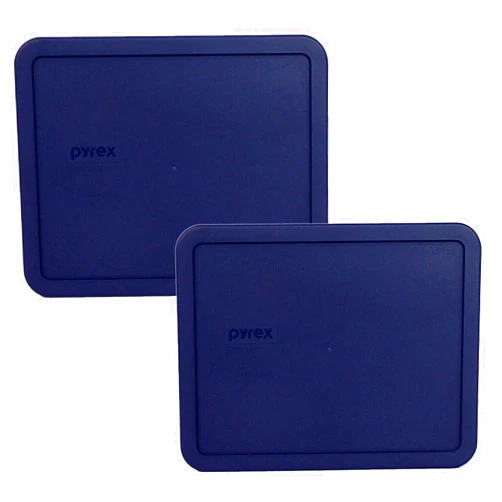 Pyrex 7212-PC 1104628 11 Cup Blue Lid - 2 Pack Made in the USA