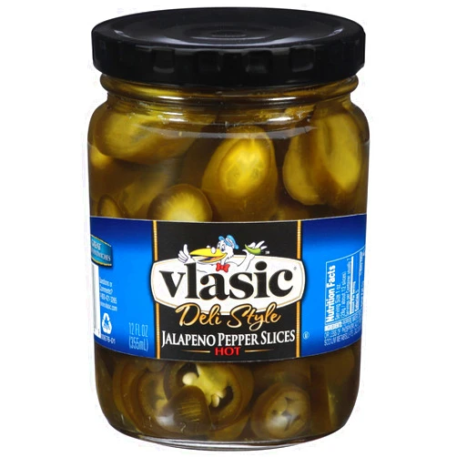 Vlasic Deli Style Hot Jalapeno Pepper Slices, Keto Friendly, 12 FL OZ Jars (Pack of 12)