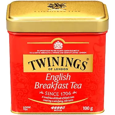 Twinings of London English Breakfast Loose Tea Tins, 3.5 Ounce (Pack of 6) English Breakfast 3.53 Ounce (Pack of 6)