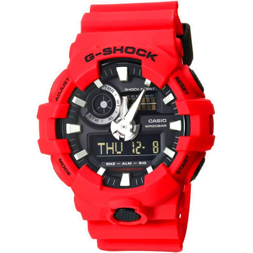 G-Shock Casio GA-700 Red One Size
