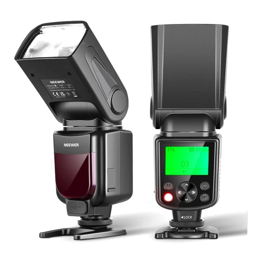 NEEWER Upgraded NW645II-N TTL Flash Speedlite GN58 HSS Flashlight Speedlight Compatible with Nikon Cameras D4 D5 D6 D90 D750 D780 D800 D810 D850 D3500 D5300 D7500 Z9 Zfc Z50 Z5 Z6 Z7 Z6II Z7II