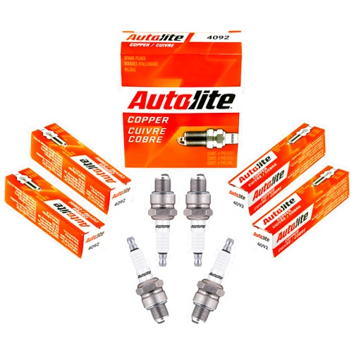 Fram Autolite 4092-4PK Copper Non-Resistor Spark Plug, Pack of 4