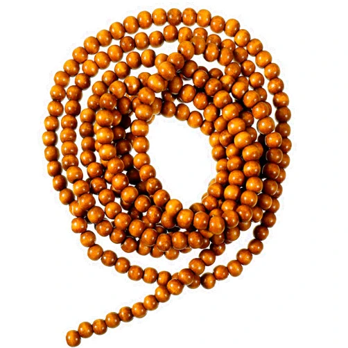 Hicarer Christmas Wooden Bead Garland Wood Bead Garland Christmas Tree Decorations for Christmas Holiday Favors, 12 Feet (Brown)