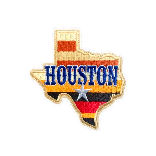 Duhilux State of Texas Houston Star Patch 4 inch, Texas Patches Iron on, State Patches, Houston Iron on Patch, Iron on Patch for T-Shirts, Jeans, Hats, and Bags